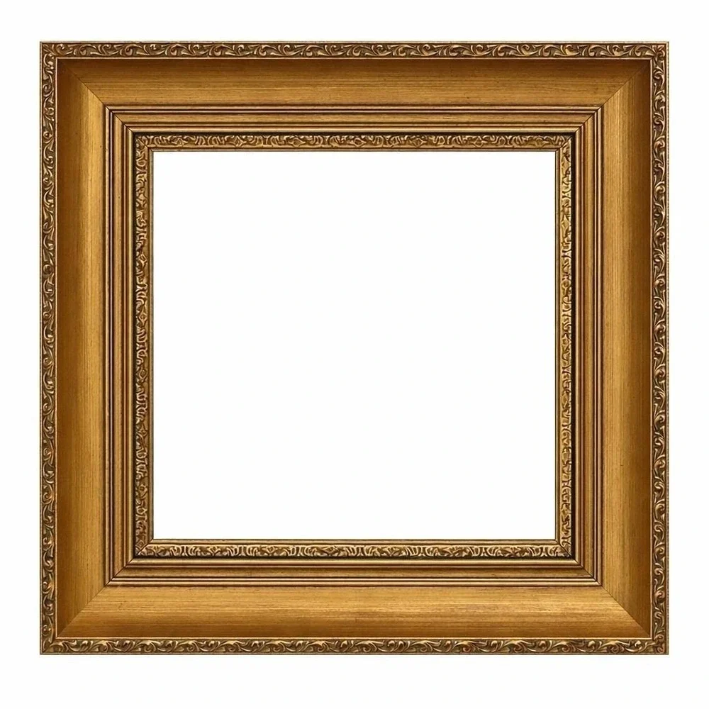 Vintage Bombay Company Ornate Gold Gilt Square Wall Mirror 15